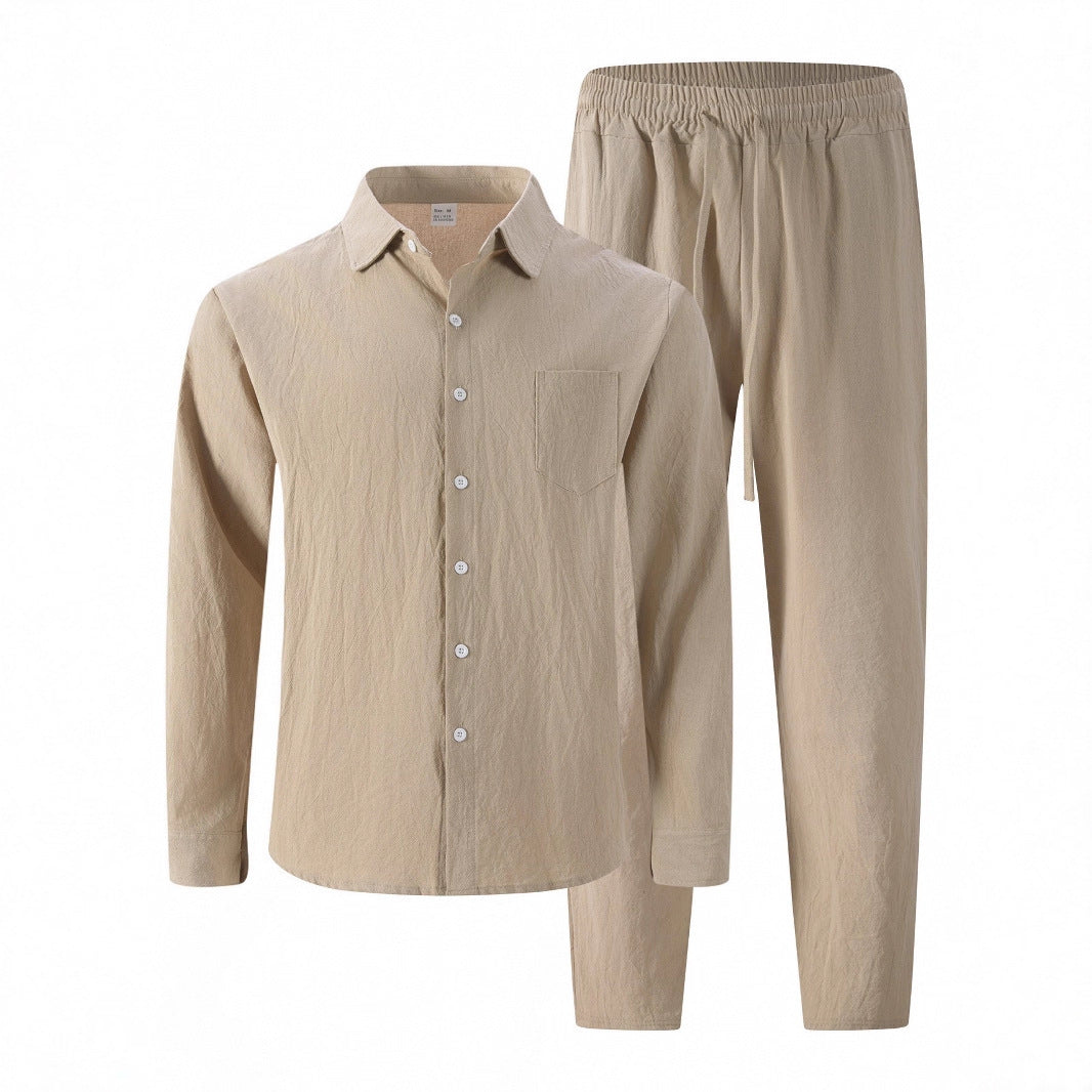 Linen Men's Casual Suit